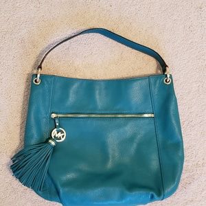 Teal Leather Michael Kors shoulder bag